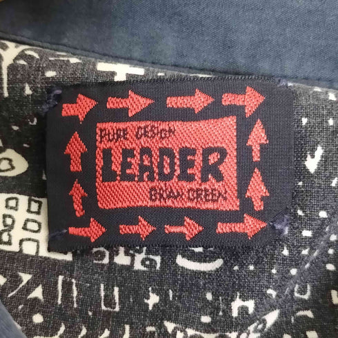 LERDER 総柄 シャツジャケット メンズ